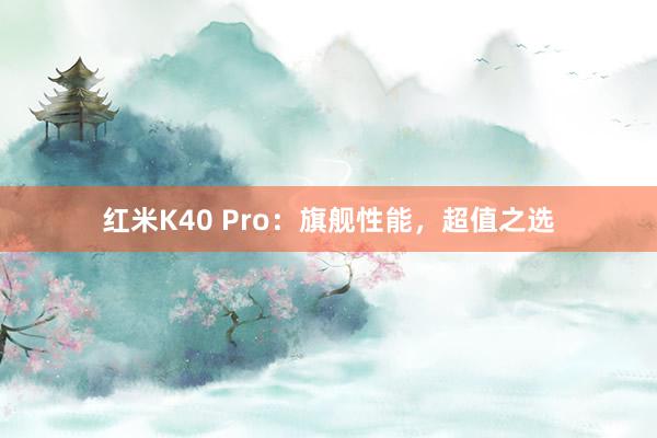 红米K40 Pro：旗舰性能，超值之选